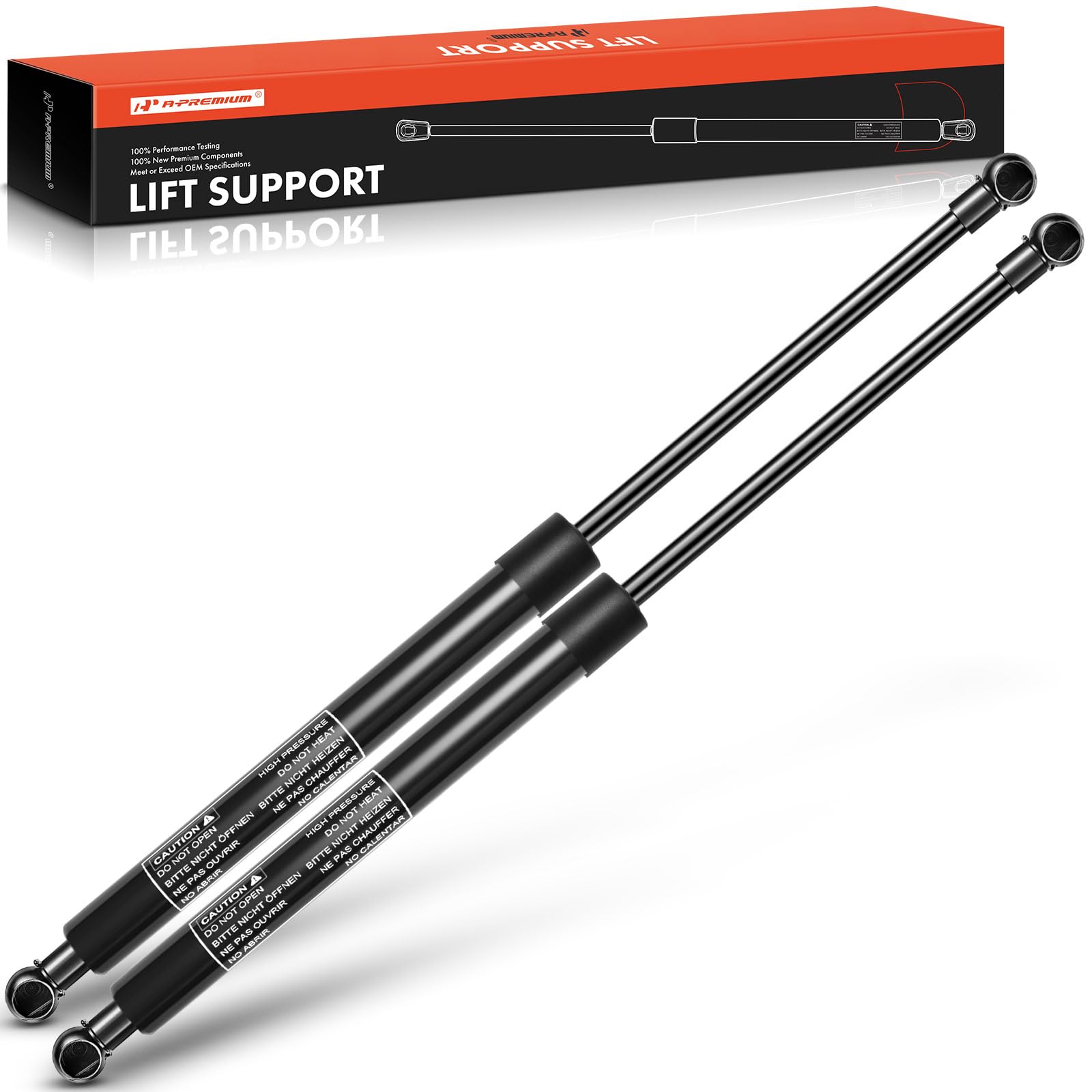 Amazon.com: A-Premium Rear Window Glass Lift Supports Gas Spring